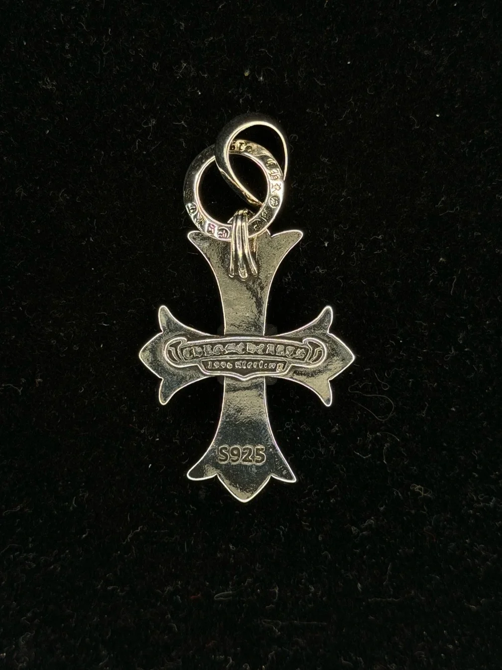 Chrome Hearts Floral Big Cross with Middle Motif Unisex Pendant
